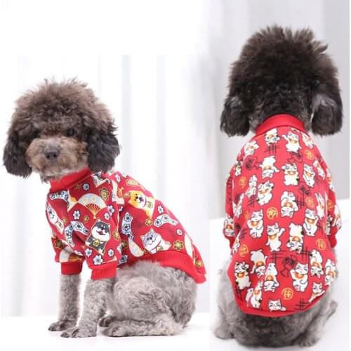 Japanese Style Winter Warm Dog-Clothes-For-Yorkies Soft Fleece Cat Pet Clothes For Dogs Pet Dog Hoodies Christmas Halloween Cats