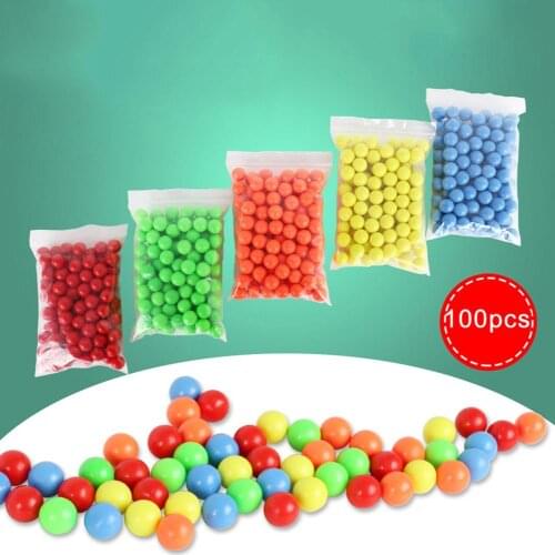 100Pcs 15mm Children Counting Solid Balls Toy School Mathematics Teaching Aids for math teaching