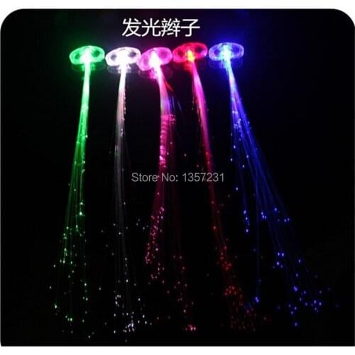 600pcs/lot wholesale party decoration LED aglimmer color changing Flash hair braid