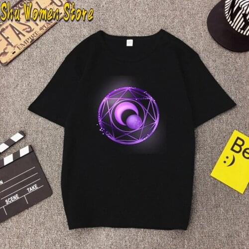 Magic array tee shirt homme new white Casual t shirt Plus Size t-shirts Magic Circle tshirts oversized t shirt grunge aesthetic