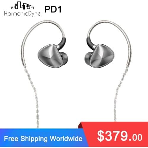HarmonicDyne PD1 Earphone Dynamic Driver 4.4mm/3.5mm P.D.1 Earbuds with MMCX Cable Headphones