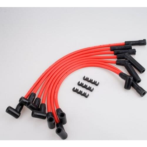 7Pcs 522R Ignition Cable Spark Plug Wire&Clips for Jeep 1993-1998 Grand Cherokee Wagoneer Cherokee Briarwood Wrangler 4.0L 8.5mm