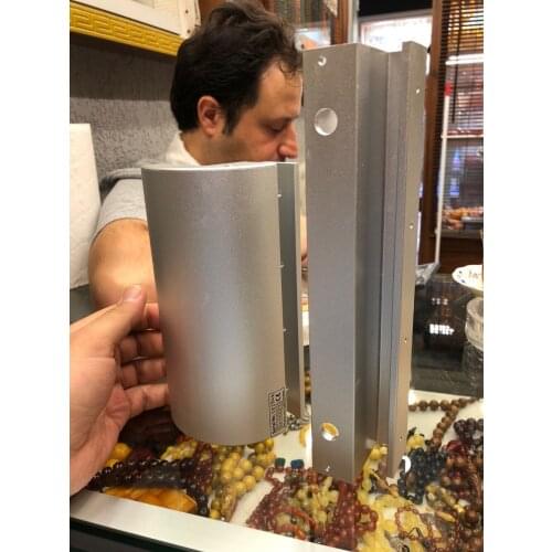 Frameless glass door magnetic lock 280kg 600lbs door lock with GZ type lock bracket lock holder