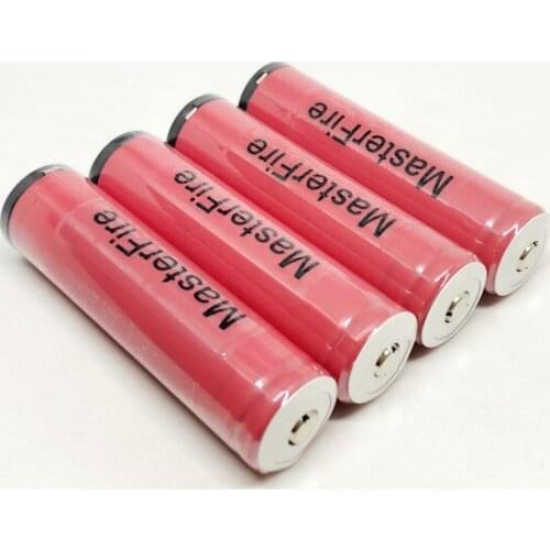 MasterFire 10pcs/lot Original SANYO Protected 18650 3.7V 2600mAh Lithium Rechargeable Battery Flashlight Batteries Cell with PCB
