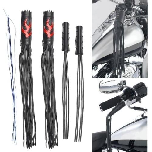 Motorcycle Brake Clutch Fringe Grip Covers Auto Refit Retro Flame Handlebar Handle Spike Streamer