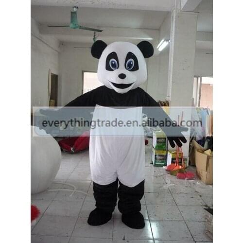 New arrival Cute Cartoon Character Adult lovely happy panda Mascot Fancy Dress party Costume adult size