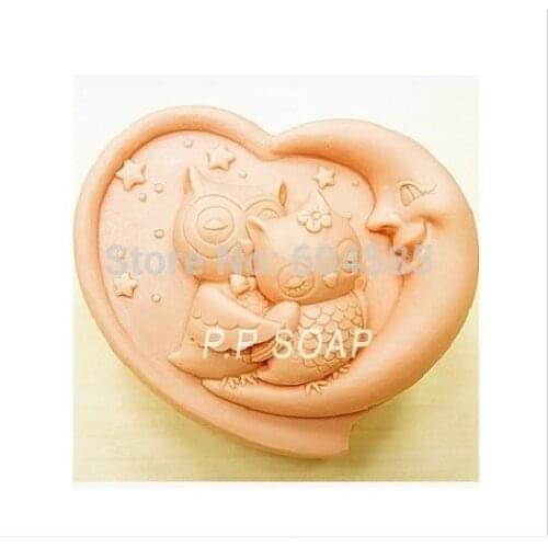 New owl lovers Craft Art Silicone Soap mold Craft Molds Handmade soap molds