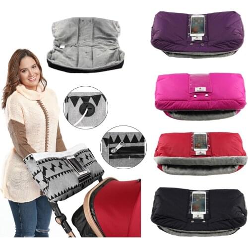 Baby Stroller Gloves Winter Pram Hand Muff Waterproof Pram Accessory Mitten Baby Buggy Clutch Cart Thick Gloves