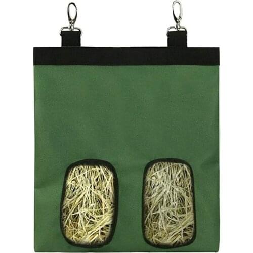 Hay Bag Hanging Pouch Feeder Holder Feeding Dispenser Container for Rabbit Guinea Pig Small Animals Pet Drop Shipping