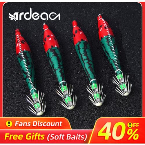 Ardea Shrimp Lure Squid Umbrella Hook Lure Artificial Simulation Lead Head Wobblers Swimbait Jigging Slow Fishing Tackle