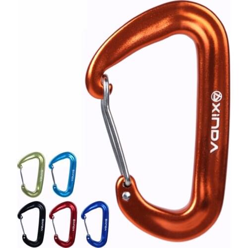 12KN Aluminium Alloy Spring Clip Carabiner Climbing outdoor Hammock Buckle Hook Camping Hiking Equipment Safety Gear Accessory