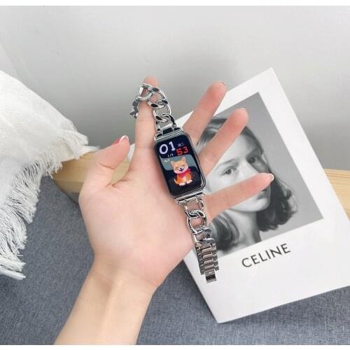 Popular Stainless Steel Band for Huawei Smart Watch fit Casual Style Strap for Hua wei iWatch fit Wristband Replacement Correa