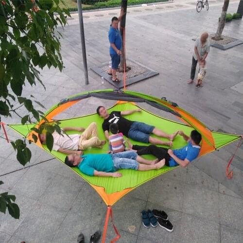 Family Hammock Tree Tent Family Travel Camping Fishing Self-driving Tour Extra Large Hammock Waterproof