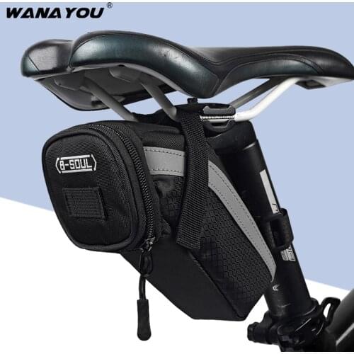 Portable Bicycle Saddle Bag Bike Storage Saddle Bag Seat Cycling Tail Rear Pouch Bag Bicycle Riding Accessories
