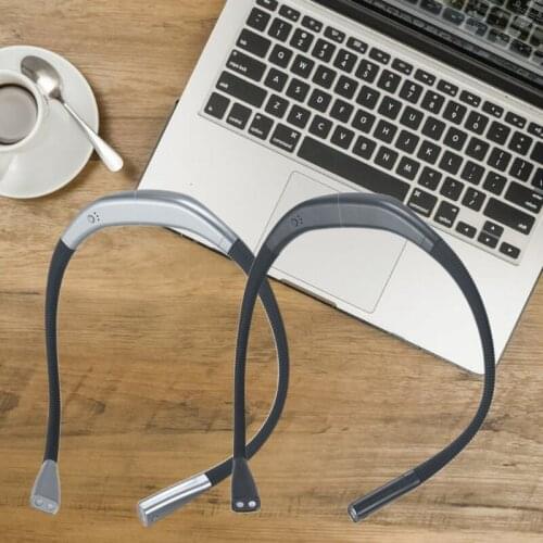 LED Neck Reading Light, Book Light for Reading in Bed, Stepless Dimming, Bendable Arms, Rechargeable, Long Lasting AXFY