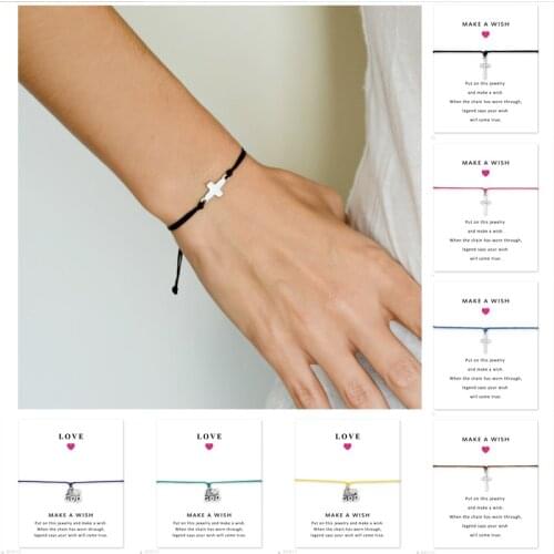 Unisex Girls Friendship Statement Engagement Wedding Bridesmaid Make a Wish Silver I Love God Charm Bracelets for Women