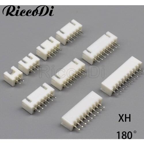 500/1000/2000Pcs XH2.5 Pin Header Connector 2P 3P 4P 5P 6P 7P 8P 9P 10P 11P 12P 2.5mm Pitch Straight Needle XH For PCB