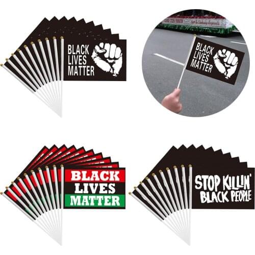 I CAN'T BREATHE Flag BLACK LIVES MATTER Flag Banner For Outdoors American Outdoor Banner- Black Lives Matter Flag Garden House