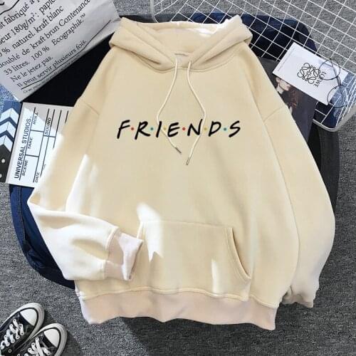 Friends TV Show Funny Winter Warm Oversized Hoodies Sweatshirt Men Women Streetwear Pullovers Long Sleeves Harajuku Hoody