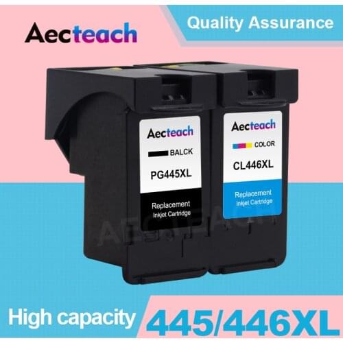 Aecteach Refill Ink Cartridge For Canon PG 445 CL 446 XL PG-445 For Canon Pixma MX494 MG 2440 2540 2940 2540S IP2840 Printer