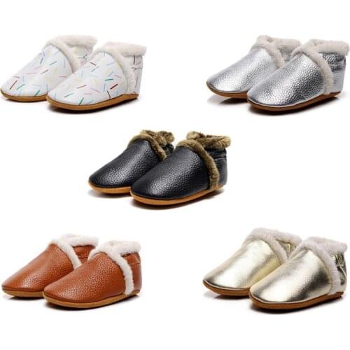 2020 Winter Warm Baby Boy Shoes Knitted Sweaters Boots Booty Crib Babe Girls Toddler Boy Shoe For 0-2 Year