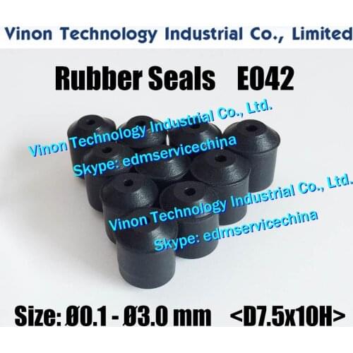 Rubber Seals E042 D7.5x10Hmm(10 pcs/bag)Ø0.1-Ø3.0mm for K1C,SSG,Charmilles SH2 Small Hole Drill EDM Machine Seals Rubber for K1C