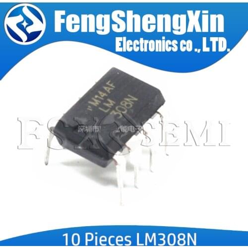 10pcs/lot LM308N DIP-8 LM308 308N IC