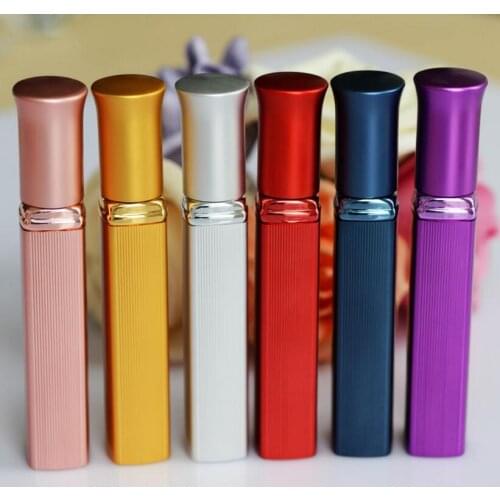 12ml Refillable Portable Empty Atomizer Perfume Bottles Aluminum Cosmetic Containers 200pcs