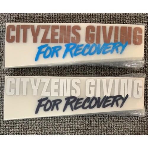 2021 Giving Recovery Sponsor Patch Iron On Patches Soccer Badge