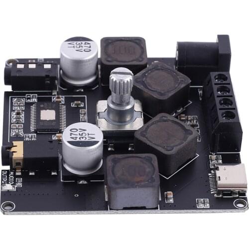 Wireless Bluetooth HIFI Audio Stereo Module APP Controller BLE5.0 50W+50W USB/AUX/PC Digital Amplifier Module