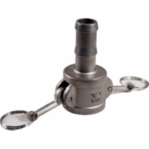 Stainless steel quick connector C-type 4-point steel wire pipe flexible hose quick plug water pipe snap on pagoda head