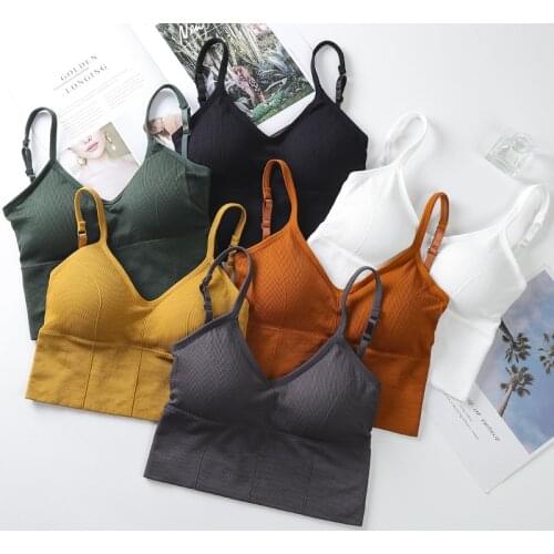 Seamless Net Red Hot Kaka Underwear Ladies Big U Sexy Beauty Back Wrapped Chest Girl Sports Push-up Bra Belt Padded Vest