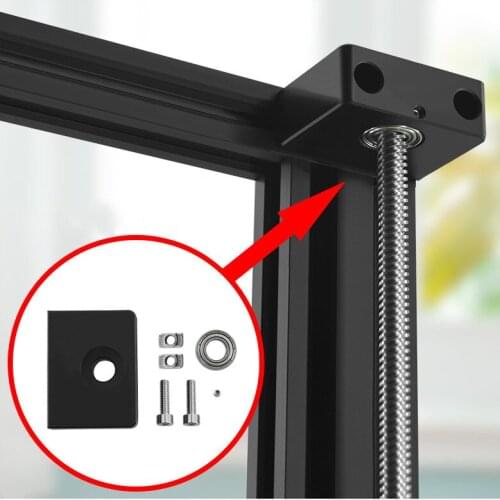 3D Printer Parts Aluminum Z-Axis Leadscrew Top Mount For Tornado CR-10 ENDER 3 Ender 3 Pro Metal Z-Rod Bearing Holder