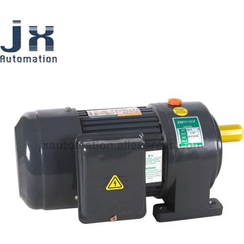 400W Horizontal Small AC Gear Motor ZV200-5-S-G1-LD Three-phase Asynchronous Motor