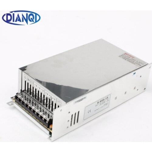 DIANQI switching power supply 40A power suply 15v 600w Input 220v ac to dc power supply ac dc converter high quality S-600-15