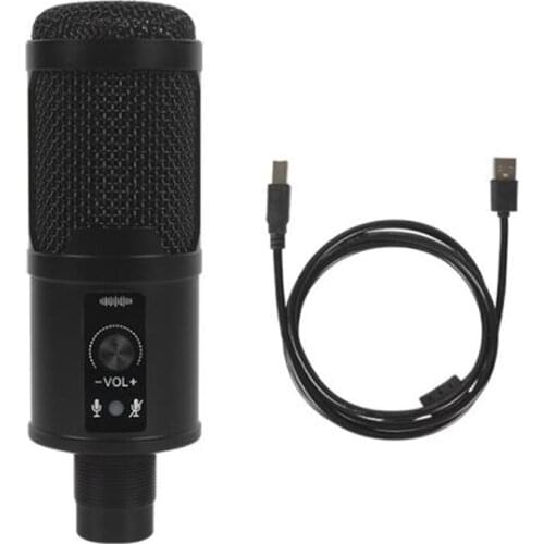 USB Microphone PC Gaming 192KHZ/24BIT Metal Recording Condenser Mic for PC Computer Gaming Stream Mic