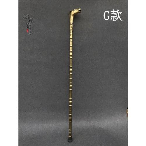 Horse head crutches cane tick best statues crutch pure copper archaize faucet collection adornment cane old man At