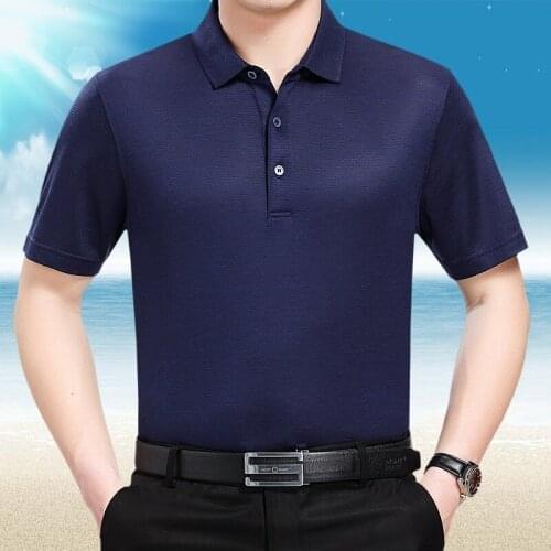 Summer 2020 100%Silk tShirt Men Short Sleeve Tshirt Casual Shirts Plus Size White T-shirt Camisetas T3-01H910/02H01/02H09 KJ1957