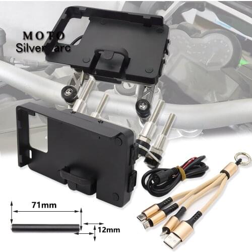 Mobile Phone Navigation Bracket Motorcycle USB Charging Mount Black FOR BMW F900XR F900R iPhone Samsung Xiaomi
