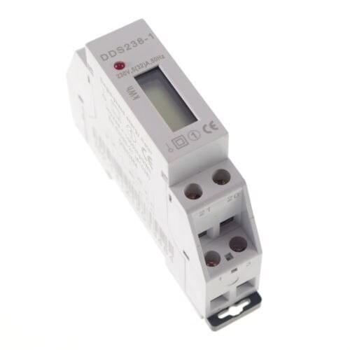 5-30A 230V 50hz Single Phase DIN-rail Kilowatt Hour kwh Meter CE