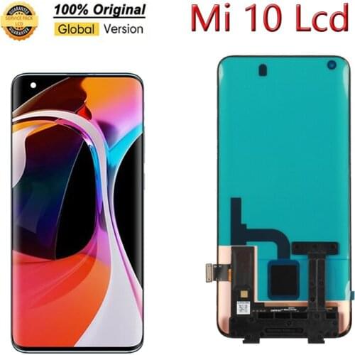 6.67'' Original Screen For Xiaomi Mi 10 Pro LCD Display Touch Screen Digitizer Assembly With Frame For Xiaomi Mi10 5G Screen