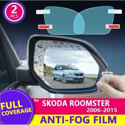 Rain Film Full Cover Rearview Mirror Clear Anti-Fog Rainproof for Skoda Rapid 2012-2019 2017 2018 Stickers Car Accessories Goods