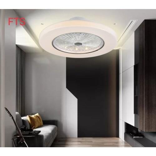 Simple LED with Remote Fan Light APP Control Invisible Fan Light Household Ceiling Fan Light Ceiling Fan Light Multi-color Light