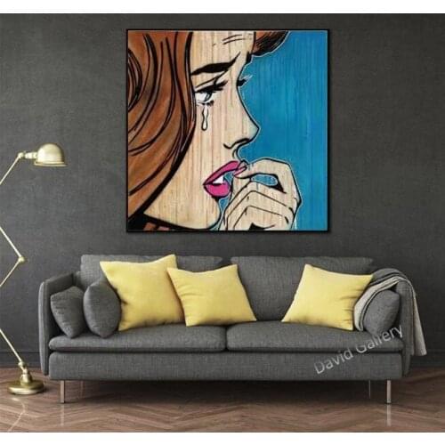 Hand made graffiti popular art cartoon Alec Monopoly on canvas oil painting modern are for home decoration