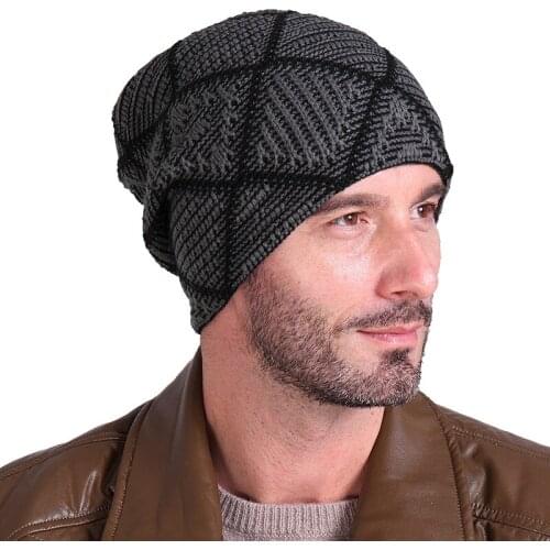 Hat Solid Color Pile Cap Casual Earmuffs Hat Skull Caps Hat Men Women Winter Down Headgear Plaid