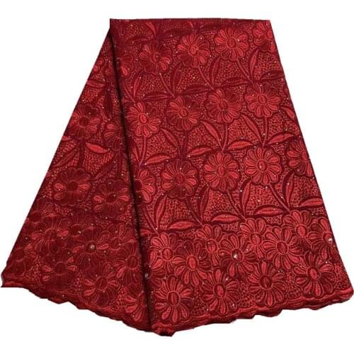 SJ Lace African Dry Cotton Lace Fabric 2021 High Quality Lace Swiss Voile Lace In Switzerland Nigerian Lace Fabrics Sewing d3-27