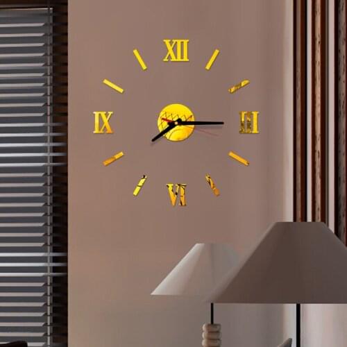 Modern Large Wall Clock 3d Mirror Sticker Unique Big Number Watch Diy Decor Wall Clock Art Sticker Decal Home Modern Decoration