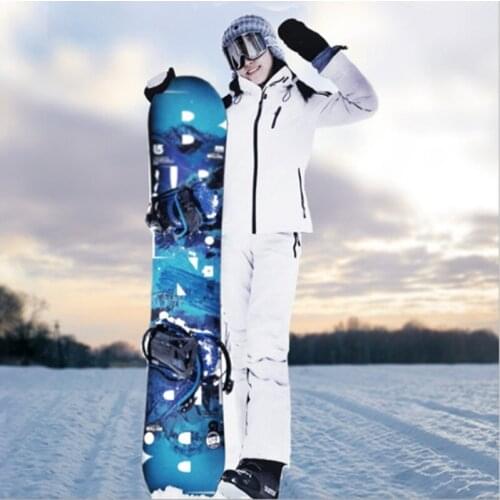 NEW Women Snowboard Ski Jacket+Pants Windproof Waterproof Thicken Thermal Outdoor Sport Wear Camping Riding ski suits