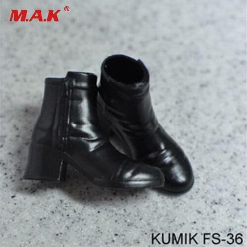 1/6 KUMIK FS 4 Styles Hollow Inside Black Female Boots Shoes Accessories for 12'' Woman Action Figure Dolls