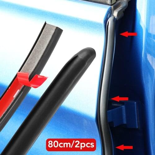 2PCS Car Door Rubber Seal Strip Filler For B pillar Protection For Renault Kadjar Megane Arkana Sandero Koleos fluence latitude